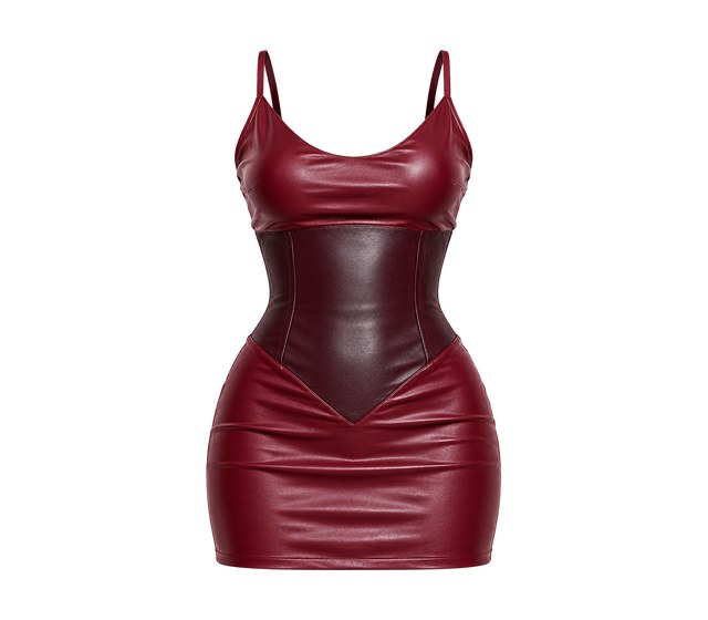 Amber — Wine Corset Dress